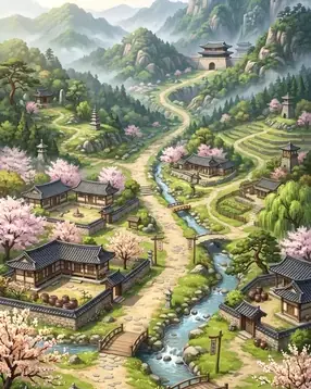 봄 지도